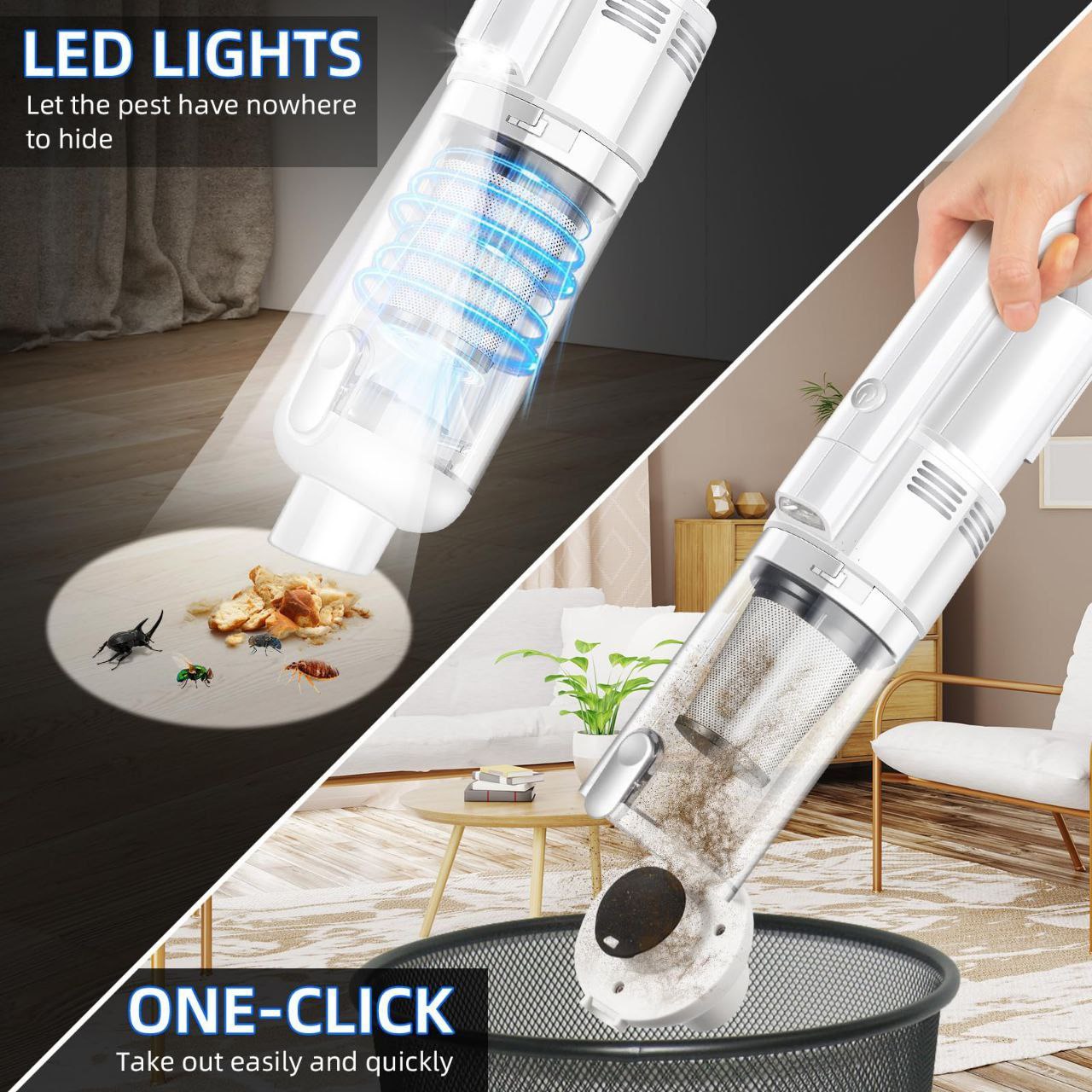 مكنسة كھربائية كابلة للشحن للمنزل و السيارة